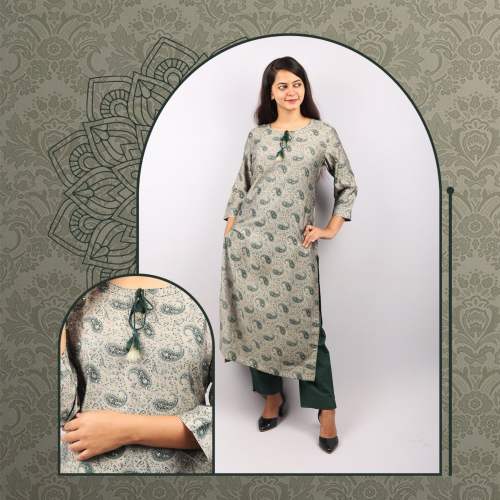 Pure Silk suit set with cotton pants in Vidisha by Atithi Store
