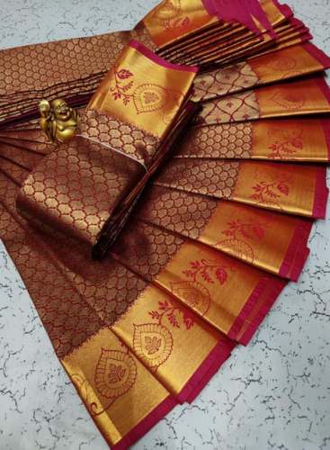 New Bridal Pure Silk Saree For Ladies by Safa Trendz