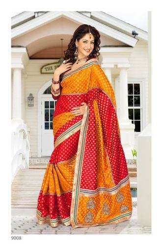 Modern fashionable silk saree