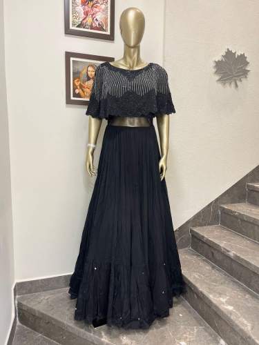 Exclusive Ladies Crop Top Lehenga  by Garg Cloth House