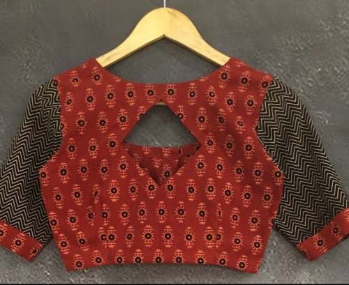New Red And Black Ready Made Blouse
