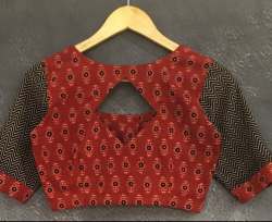 New Red And Black Ready Made Blouse