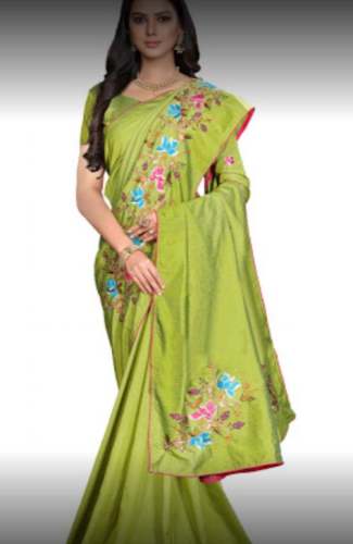 New Collection Light Green Saree by Mangai Silks And Readymades