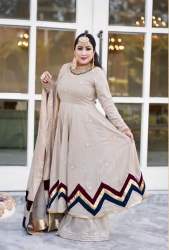 Latest Anarkali Kurti With Palazzo Set