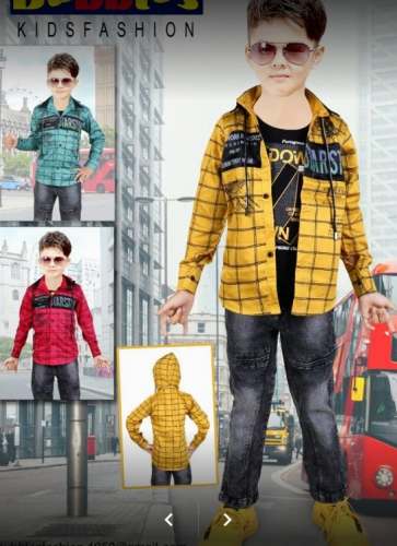 Kids Boys Hoodie Shirt With Jeans Pant