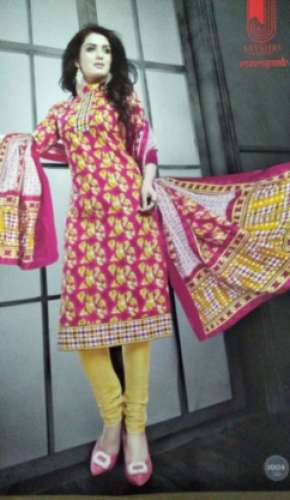 Ladies Cotton Unstitched Suit by Sundar Collections