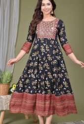 Printed Anarkali Kurti