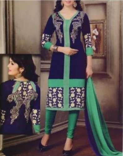 Ladies Cotton Semi Stitched Suit by Gee Kay Exports