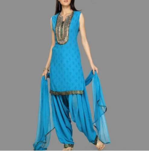 Ladies Patiala Semi Stitched Suit