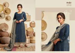 casual Blue Ladies Palazzo Suit Set