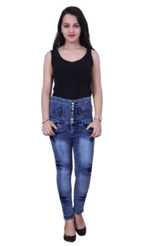 7 button Girls Denim jeasn by Aditi Garments