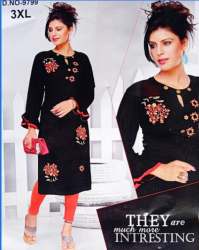 Stylish Black Plus Size Kurti