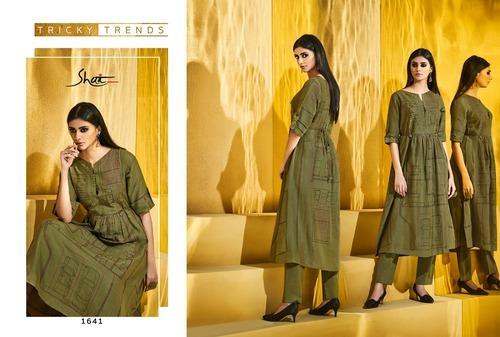 Pure linen classic kurti