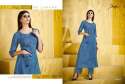 Steel blue designer kurti