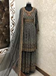 Party Wear Sharara Suit At Wholesale Rate 