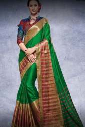 New Collection Green Silk Saree For Women