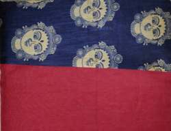 Buy Fancy Blue And Red Saree At Wholesale Price