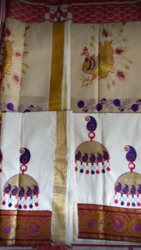 New Collection White Printed Saree For Women by Uma Sarees