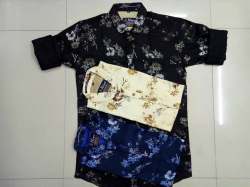 Boyish Printed Mens Collar Shirt 