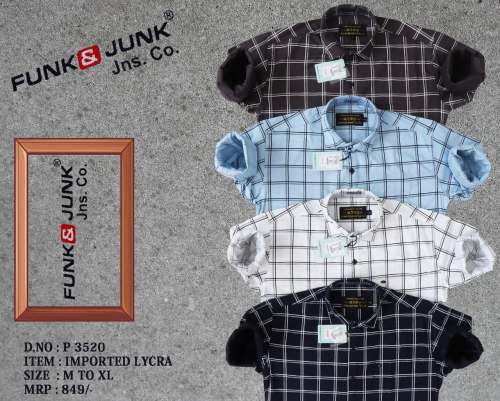 Funk and Junk Mens Checks Shirt 