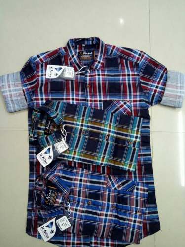 Party Wear Mens Checks shirt  by Roop Bherav Enterprises