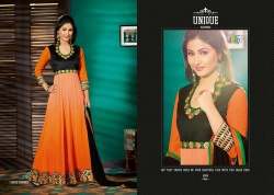 Collar neck anarkali suit
