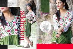 cotton printed jacquard kurti