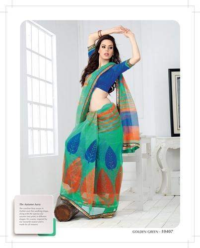 exclusive printed cotton saree