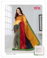 printed cotton saree