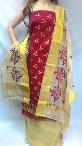 Designer chanderi suit