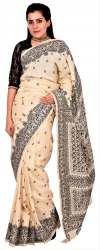 Hand embroidery saree