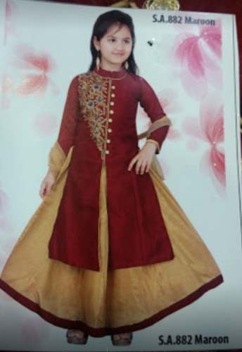 New Girls Indo Western Kurti Skirt For Girls by Maatram