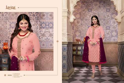 Designer Embroidered Dress Material by lavina