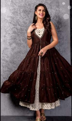 New Collection Brown Long Kurti For Women