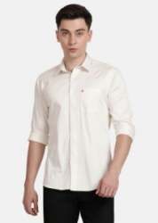 Buy Beige Solid Slim Fit Mens Shirt At Wholesale