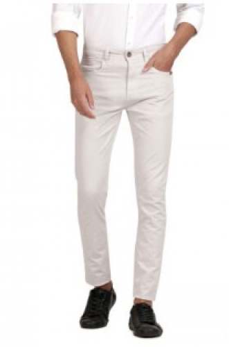 Buy Grey White Denim Jeans For Men by Derby Men