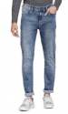 New Blue Faded Slim Fit Jeans For Mens