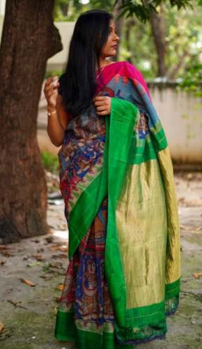 New Printed Handloom Saree For Women by Parijat Collections