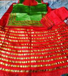 Red and Green Rajwadi Poshak