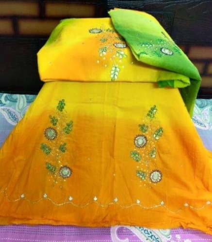 Trendy Unstitched Rajputi Poshak  by Maa Ashapura Rajputi Collection