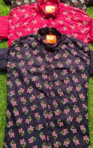 Floral Printed Mens Fancy Shirt  by Dev garments