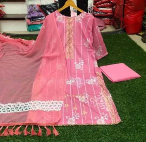 Elegant Printed Kurti With Pant and Dupatta Set