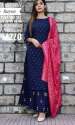 royal-blue-rayon-kurti-palazzo-set