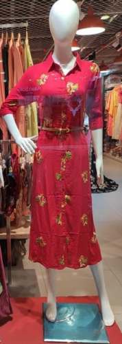 Party Wear Rec Western One Piece dress by Rishi s Collection