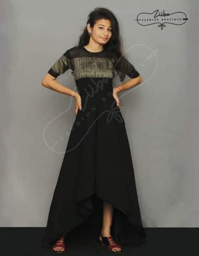 New Collection Black Western Gown  by Ziiba Boutique