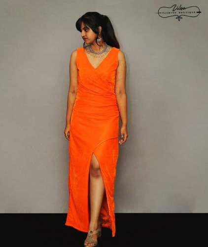 New Collection Orange Western One Piece by Ziiba Boutique