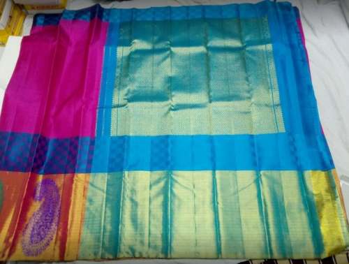 Trendy Multi Silk Saree From Madanapalle by Swarna Silk House