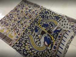 Designer Kalamkari Print Saree in Madanpalle