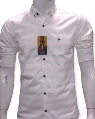 Off White Checks Pattern Mens Shirt 