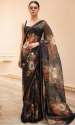 black-printed-organza-saree-for-women